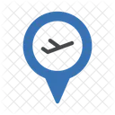 Flughafenstandort Flughafen Genau Bestimmen Symbol