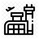 Flughafen Terminalgebaude Flughafen Terminal Symbol