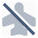 Flugmodus Aus Flugzeug Aus Symbol