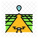 Flug Pfad Pfeil Symbol