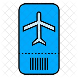 Flugzeugticket  Symbol