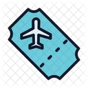 Flugticket Flugpass Bordkarte Symbol