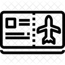 Flugticket Flugschein Fahrkarte Symbol