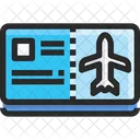 Flugticket Flugschein Fahrkarte Symbol