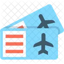 Luft Ticket Flugzeug Symbol