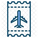 Flugzeug Flug Ticket Symbol