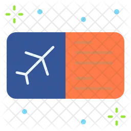 Flugzeugticket  Symbol