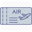 Flugticket Blanko Pass Bordkarte Symbol