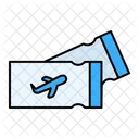 Ticket Passagier Flug Symbol