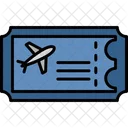 Flugticket Bordkarte Flug Symbol