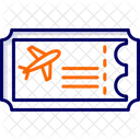 Flugzeugticket  Symbol