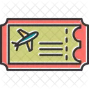 Flugzeugticket  Symbol