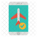 Flugticket buchen  Symbol