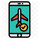 Flugticket buchen  Symbol