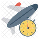 Flug Zeit Reisen Symbol