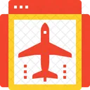 Flugzeug Haus Fenster Icon