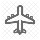 Flugzeug-Draufsicht  Symbol