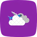 Flugzeug Wolke Icon