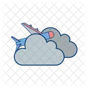 Flugzeug Wolke Icon