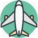 Flugzeug Flugzeug Verkehrsflugzeug Icon