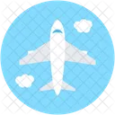 Flugzeug Flugzeug Verkehrsflugzeug Icon