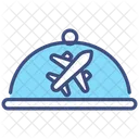 Flugzeugessen  Symbol