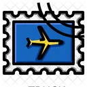 Flugzeug Stempel  Symbol