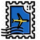 Flugzeug Stempel  Symbol