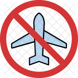 Flugzeug stoppen  Symbol