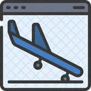 Flugzeug-Website  Symbol