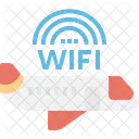 WLAN im Flugzeug  Symbol