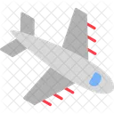 Ankunft des Flugzeugs  Symbol
