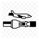 Flugzeuggurt Symbol