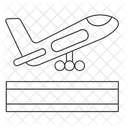 Flugzeugstart  Symbol