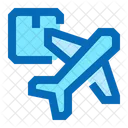 Flugzeugversand  Symbol