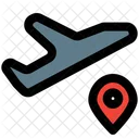 Flugziel Flugtracker Flugstandort Symbol