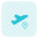 Flugziel Flugtracker Flugstandort Symbol