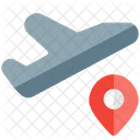 Flugziel Flugtracker Flugstandort Symbol