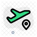 Flugziel Flugtracker Flugstandort Symbol