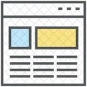 Fluide Grille Filaire Icône