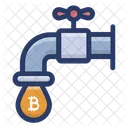 Flujo de bitcoins  Icono