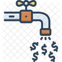 Flujo De Dinero Flujo De Caja Grifo Icono