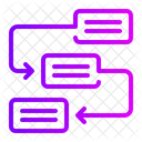 Flujo De Trabajo Diagrama De Flujo Organizacion Icono