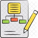 Flujo De Trabajo Jerarquia Diagrama Icono