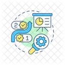 Flujo De Trabajo Negocio Flujo De Trabajo De Casos Icono