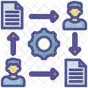 Gestion Del Flujo De Trabajo Flujo De Trabajo Empresarial Automatizacion Del Flujo De Trabajo Icono