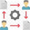 Gestion Del Flujo De Trabajo Flujo De Trabajo Empresarial Automatizacion Del Flujo De Trabajo Icono