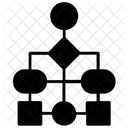 Flujo De Trabajo Negocios Diagrama Icon