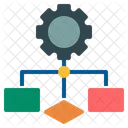 Flujo De Flujo Diagrama Gestion Proyecto Diagrama Icono