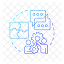Flujo de trabajo colaborativo  Icono